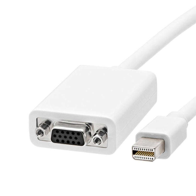 Mini Display to VGA 15 Pin Female Adapter for Apple(White)
