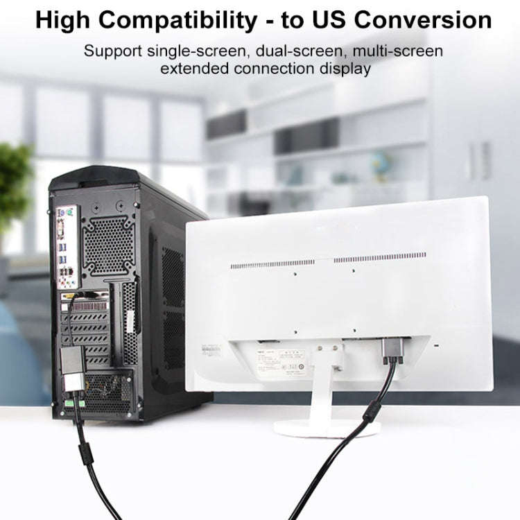 DisplayPort Male to DVI 24+5 Female Adapter, Cable Length: 12cm(Black)