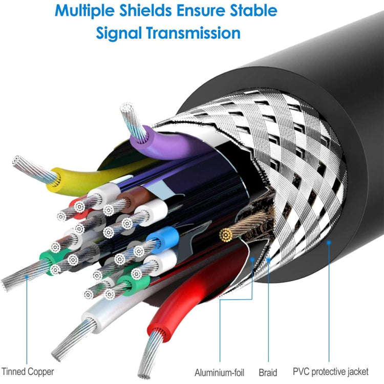 Display Port Male to Display Port Female Cable, Length: 18cm