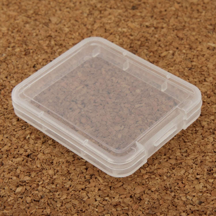 100Pcs Transparent Plastic Storage Card Box for Compact Flash Card / CF Card(Transparent)