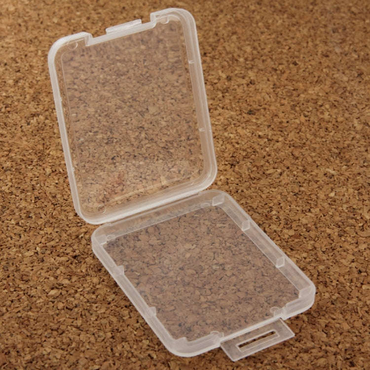 100Pcs Transparent Plastic Storage Card Box for Compact Flash Card / CF Card(Transparent)