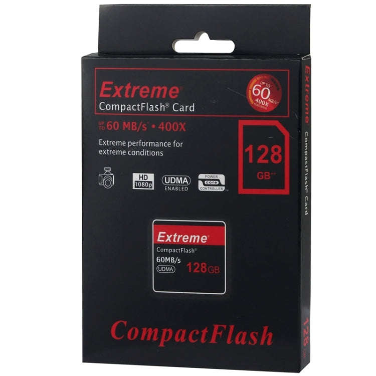 128GB Extreme Compact Flash Card, 400X Read  Speed, up to 60 MB/S (100% Real Capacity)