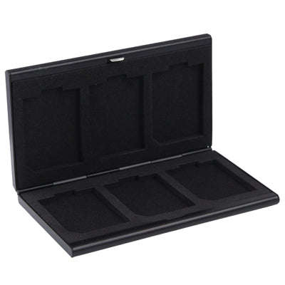 6 in 1 Memory Card Protective Case Storage Box , Size: 92 x 60 x 9mm(Black)