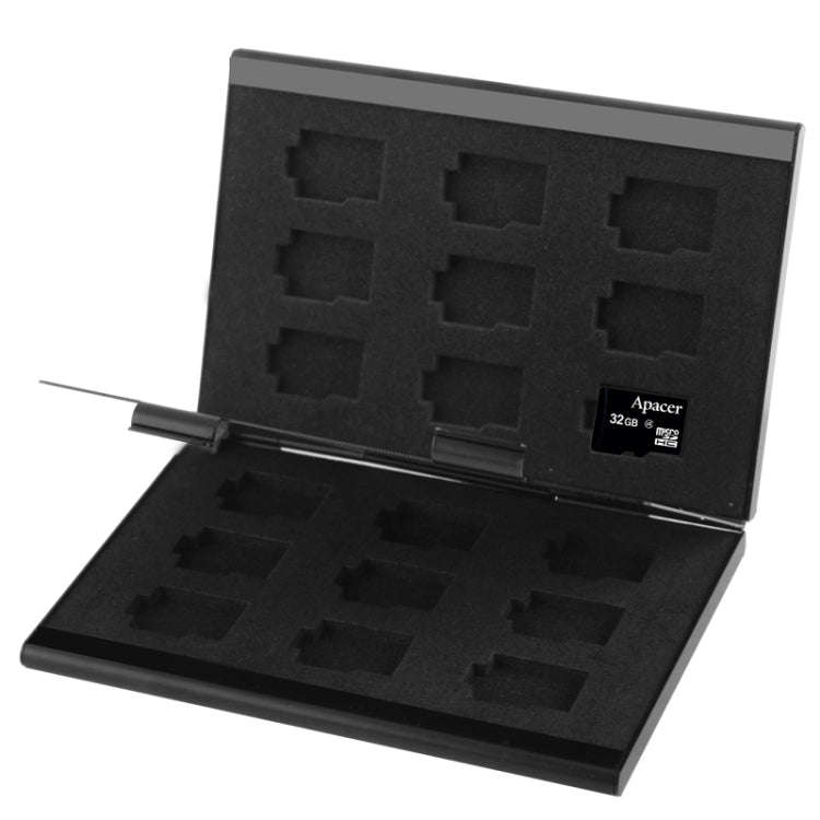 2x 9 in 1 Memory Card Protective Case Box for TF Card, Size: 93mm (L) x 62mm (W) x 10mm (H), Blac...