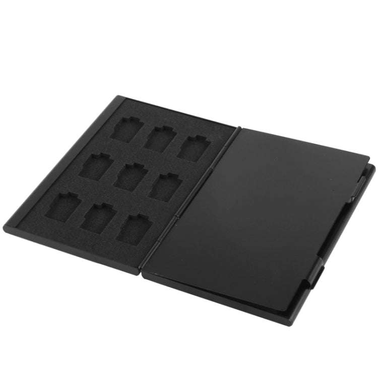2x 9 in 1 Memory Card Protective Case Box for TF Card, Size: 93mm (L) x 62mm (W) x 10mm (H), Blac...