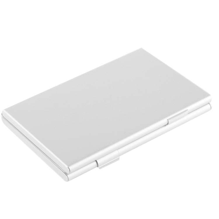 2x 9 in 1 Memory Card Protective Case Box for TF Card, Size: 93mm (L) x 62mm (W) x 10mm (H), Silv...