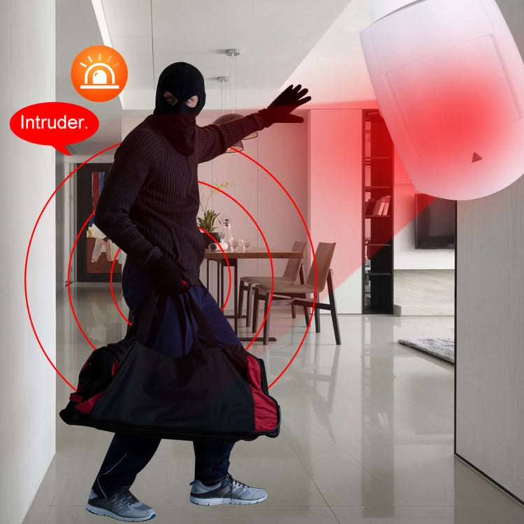 PA-476CH 2 Levels Adjustable PIR Motion Sensor for Home Security(White)