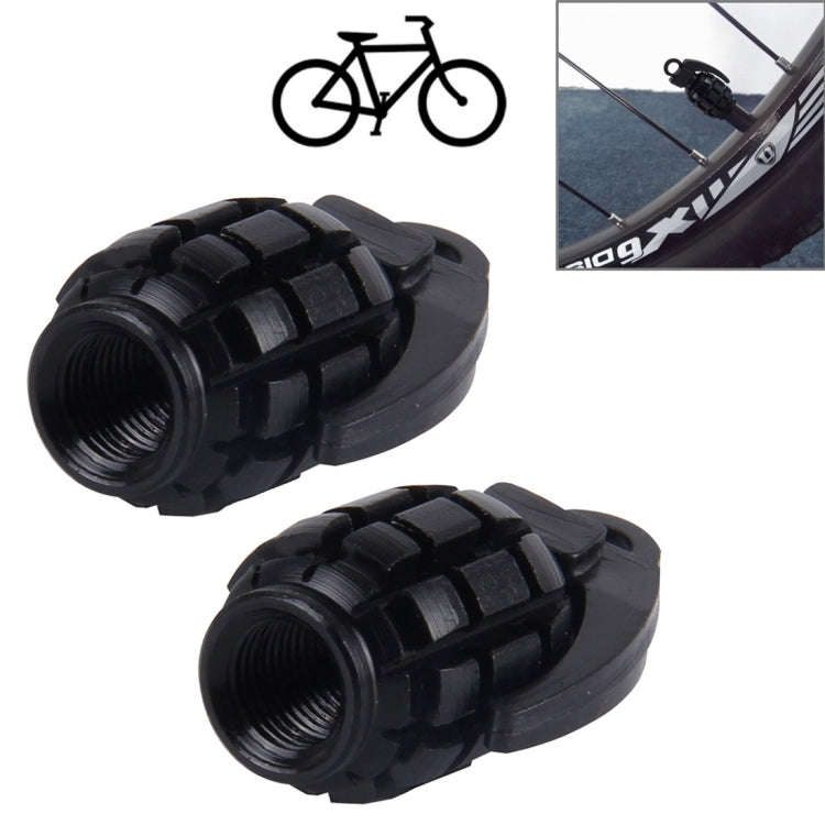 4 PCS Universal Bicycle Tire Valve Caps(Black)