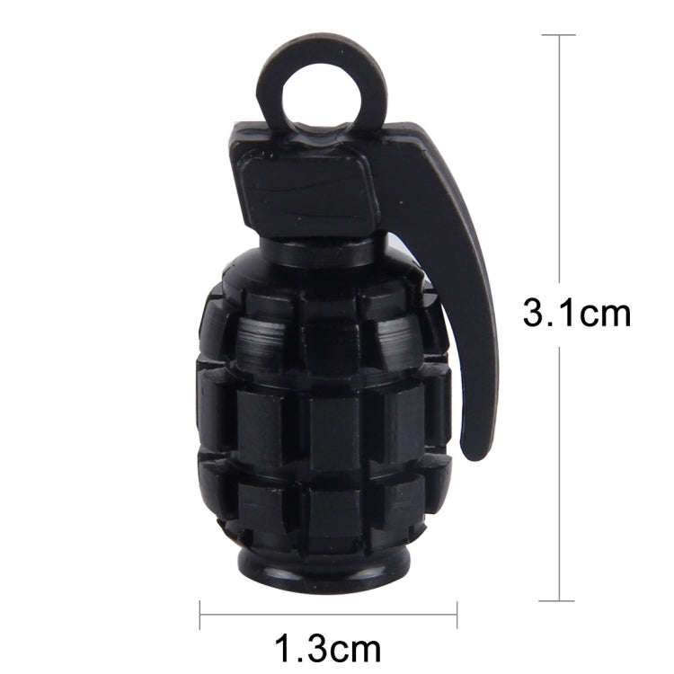 4 PCS Universal Bicycle Tire Valve Caps(Black)
