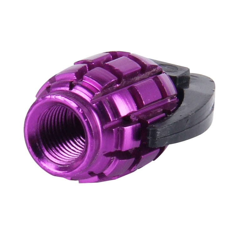 4 PCS Universal Bicycle Tire Valve Caps(Purple)