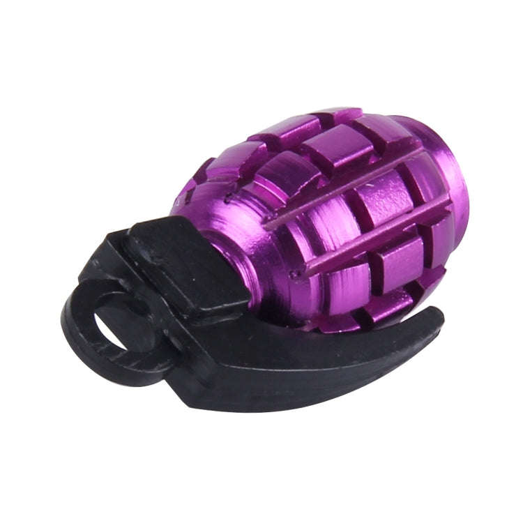 4 PCS Universal Bicycle Tire Valve Caps(Purple)
