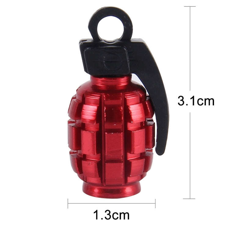 4 PCS Universal Bicycle Tire Valve Caps(Red)