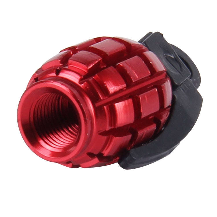 4 PCS Universal Bicycle Tire Valve Caps(Red)