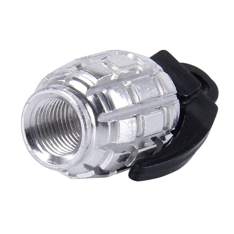 4 PCS Universal Bicycle Tire Valve Caps(Silver)