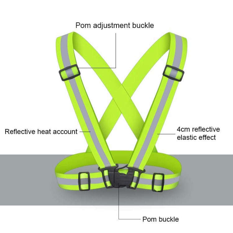 Night Riding Running Flexible Reflective Safety Vest(Red)