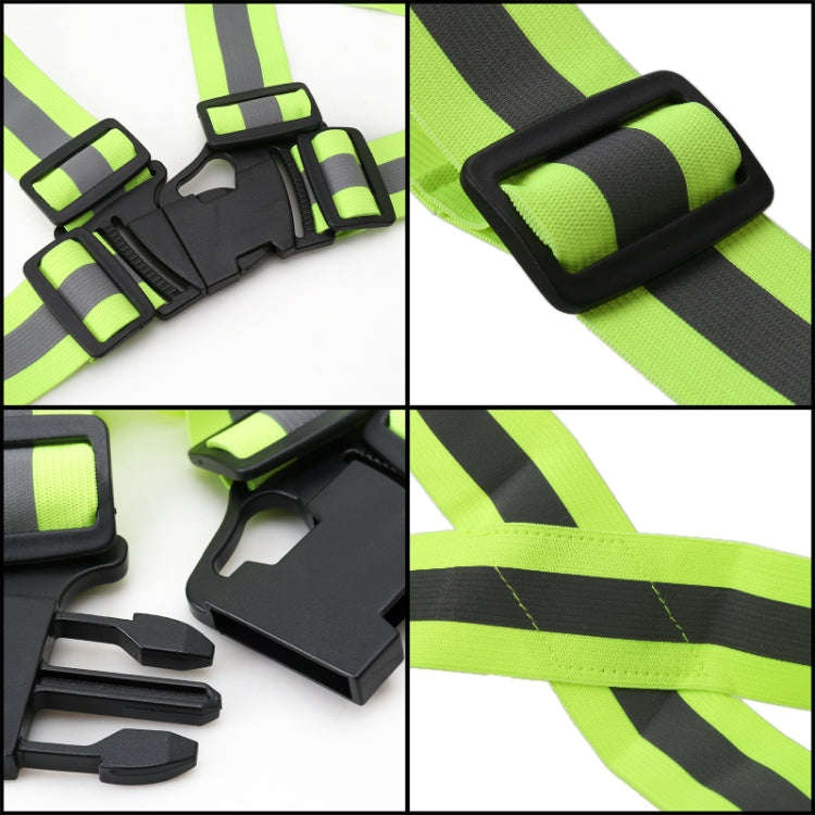 Night Riding Running Flexible Reflective Safety Vest(Red)