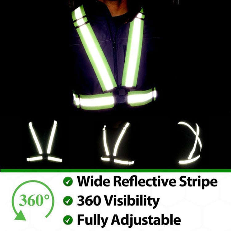 Night Riding Running Flexible Reflective Safety Vest(Red)