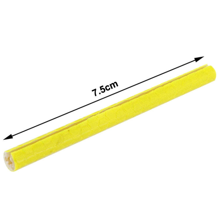 OQSPORT 12 PCS Bicycle Wheel Spoke Reflector Reflective Mount Clip Tube Warning Light Strip(Yellow)