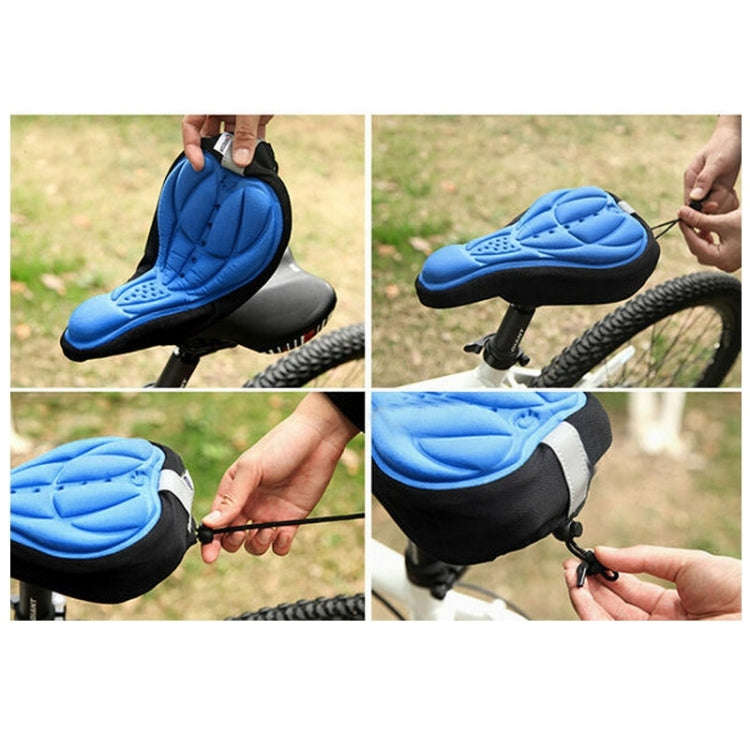 3D Silicone Lycra Nylon & Gel Pad Bicycle Seat Saddle Cover, Soft Cushion Fits for Kinds of Bikes...