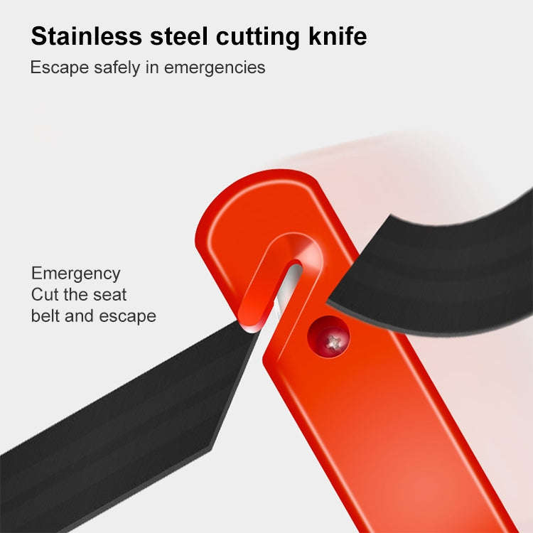 Portable Multi Function Auto Emergency Hammer Escape Tool Life Hammer(Red)