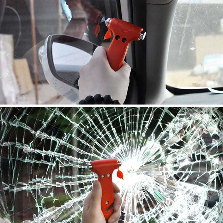 Portable Multi Function Auto Emergency Hammer Escape Tool Life Hammer(Red)