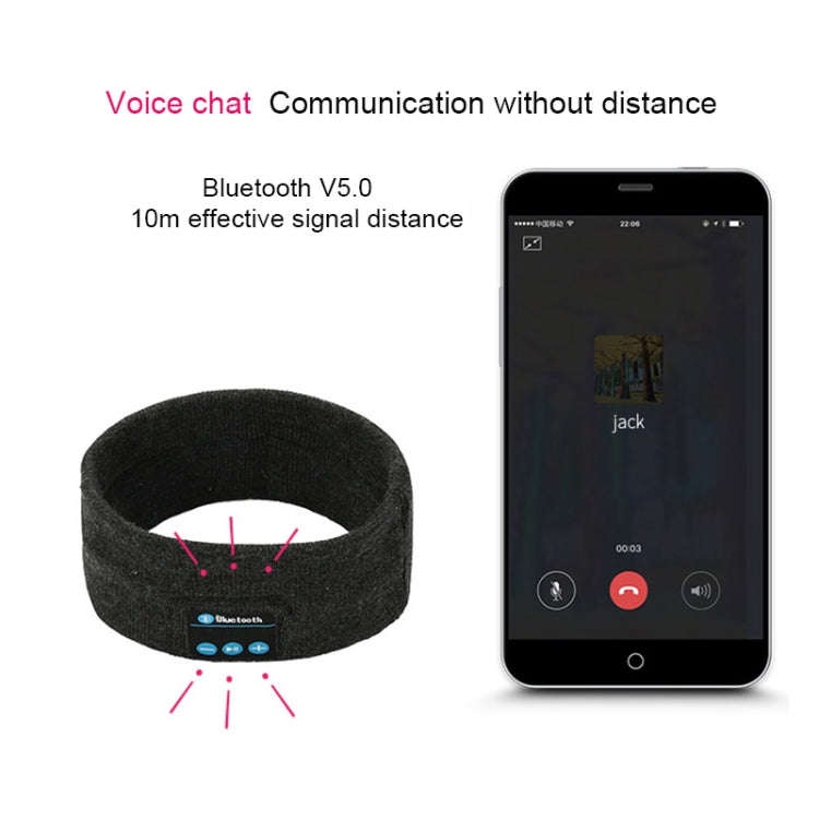 My-Call Bluetooth V5.0 Headsfree Sport Headband Music Headwear for iPhone 6 & 6s / iPhone 5 & 5S ...