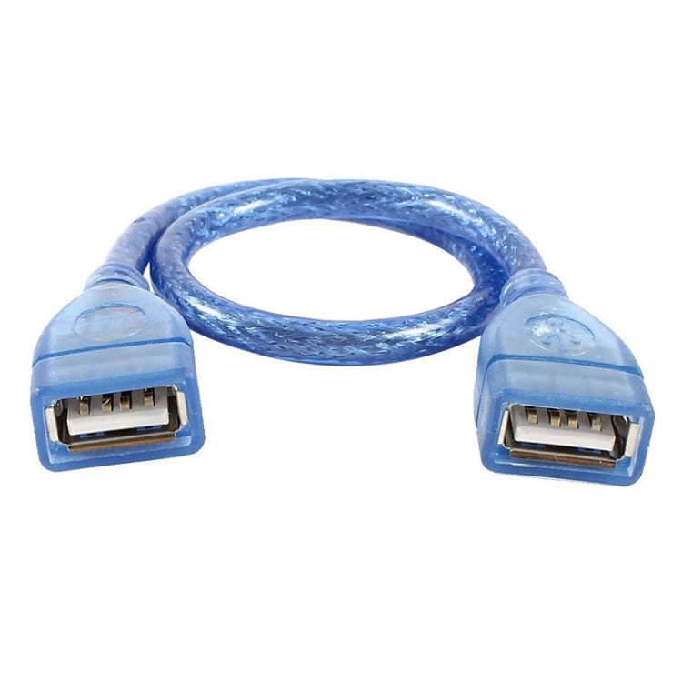 USB 2.0 Type A Female to Female AF/AF Cable, Length: 30cm(Blue)