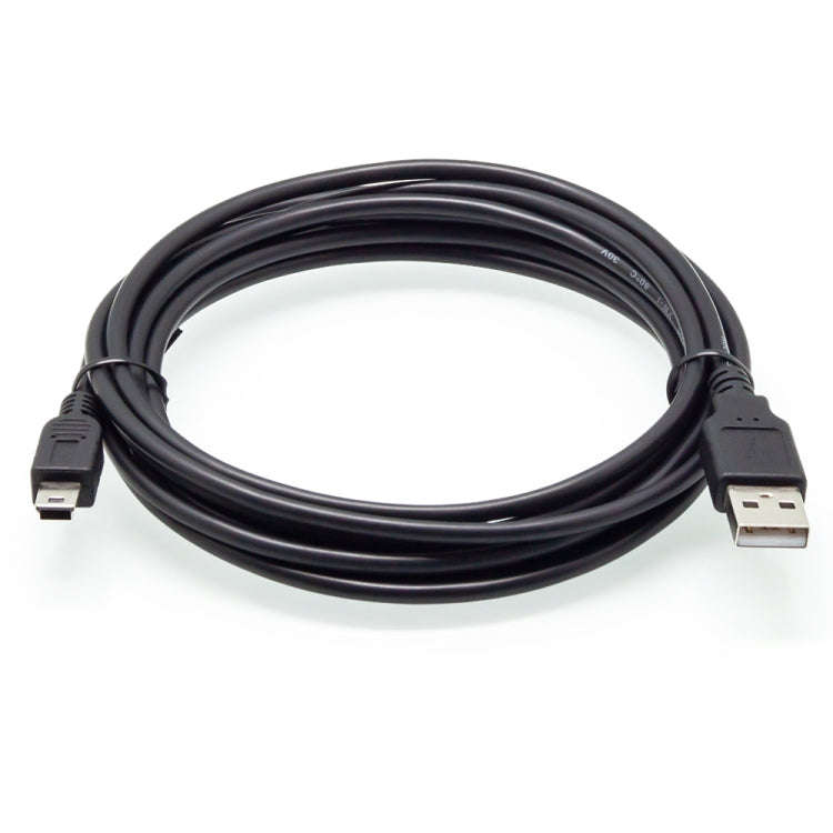 USB 2.0 AM to Mini 5pin USB Cable, Length: 1.5m(Black)