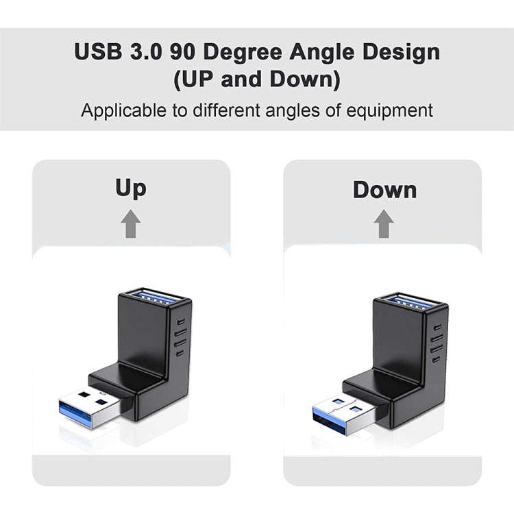 USB 3.0 AM to USB 3.0 AF Adapter(Black)