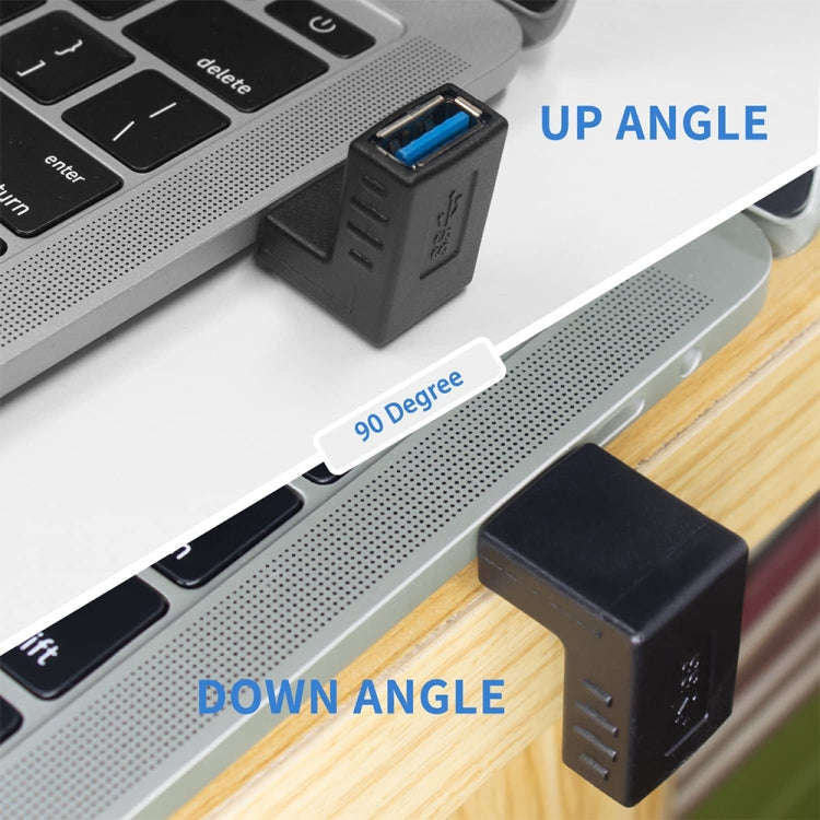 USB 3.0 AM to USB 3.0 AF Adapter(Black)