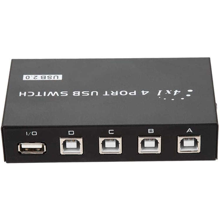 FENGJIE FJ-IA4B-C 4 Ports High Speed USB 2.0 Key-Press Switcher Share Switch Box for PC Computer ...
