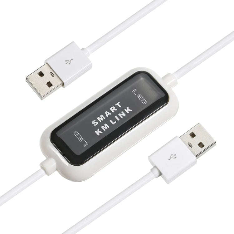 High Speed USB 2.0 Smart KM Link Cable, PC to PC Keyboard & Mouse Share, Plug and Play, Length: 1...