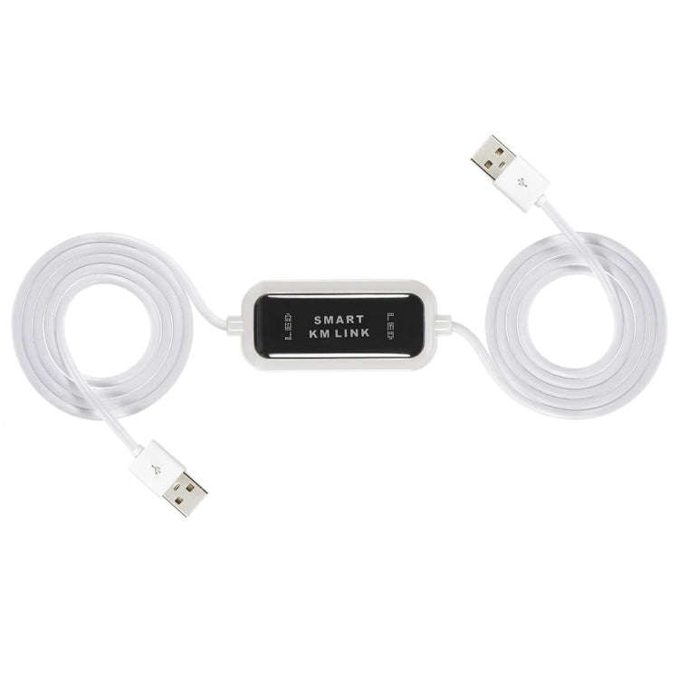 High Speed USB 2.0 Smart KM Link Cable, PC to PC Keyboard & Mouse Share, Plug and Play, Length: 1...