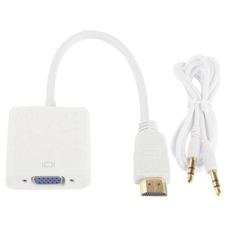 24cm Full HD 1080P HDMI to VGA + Audio Output Cable for Computer / DVD / Digital Set-top Box / La...
