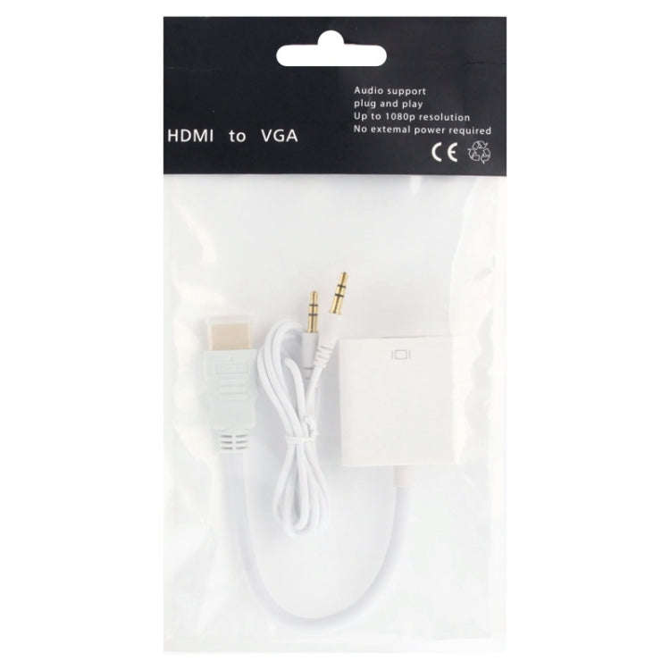 24cm Full HD 1080P HDMI to VGA + Audio Output Cable for Computer / DVD / Digital Set-top Box / La...