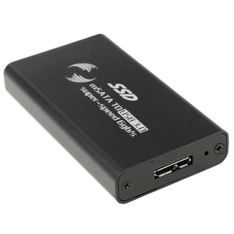 6gb/s mSATA Solid State Disk SSD to USB 3.0 Hard Disk Case(Black)