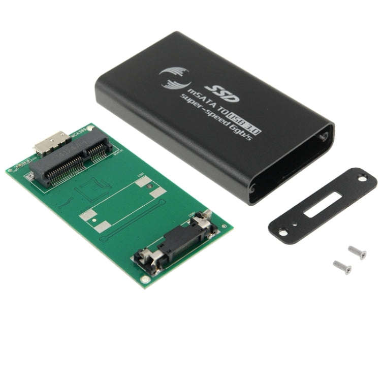 6gb/s mSATA Solid State Disk SSD to USB 3.0 Hard Disk Case(Black)
