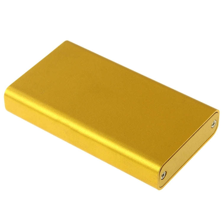 6gb/s mSATA Solid State Disk SSD to USB 3.0 Hard Disk Case(Gold)