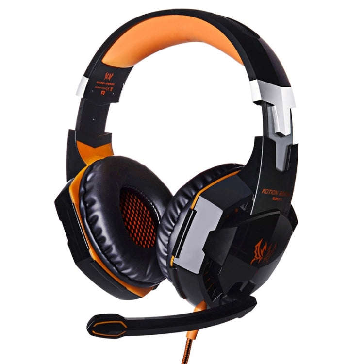 EACH G2000 Over-ear Stereo Bass Gaming Headset with Mic & LED Light for Computer, Cable Length: 2...