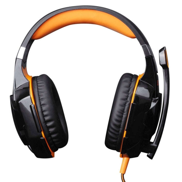 EACH G2000 Over-ear Stereo Bass Gaming Headset with Mic & LED Light for Computer, Cable Length: 2...