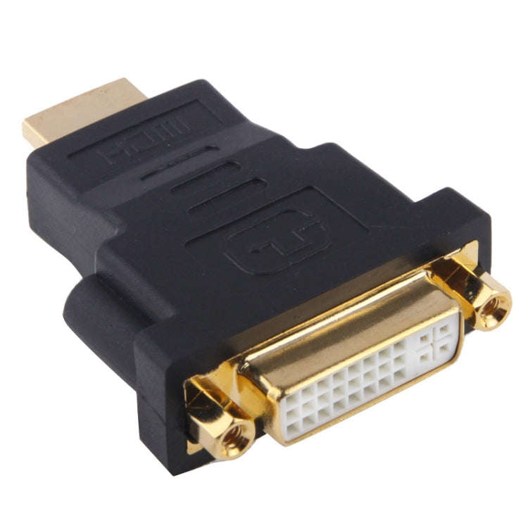 Gold Plated HDMI 19 Pin Male to DVI Female Adapter(Black)