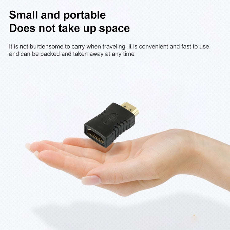 Gold Plated HDMI 19 Pin Male to Female Adapter(Black)