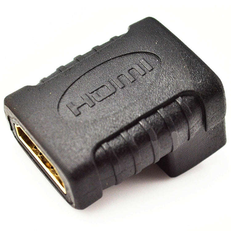 HDMI Angle Coupler (Female to Female) - 90 Degree (Gold Plated)(Black)