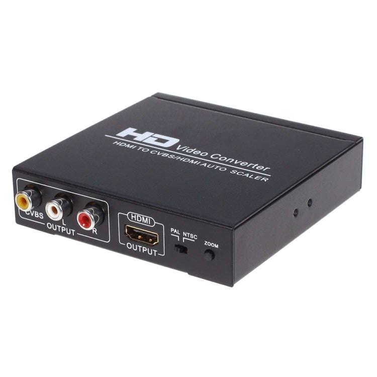 NK-10II HDMI to HDMI/CVBS /AV Scaler Box Video Converter(Black)