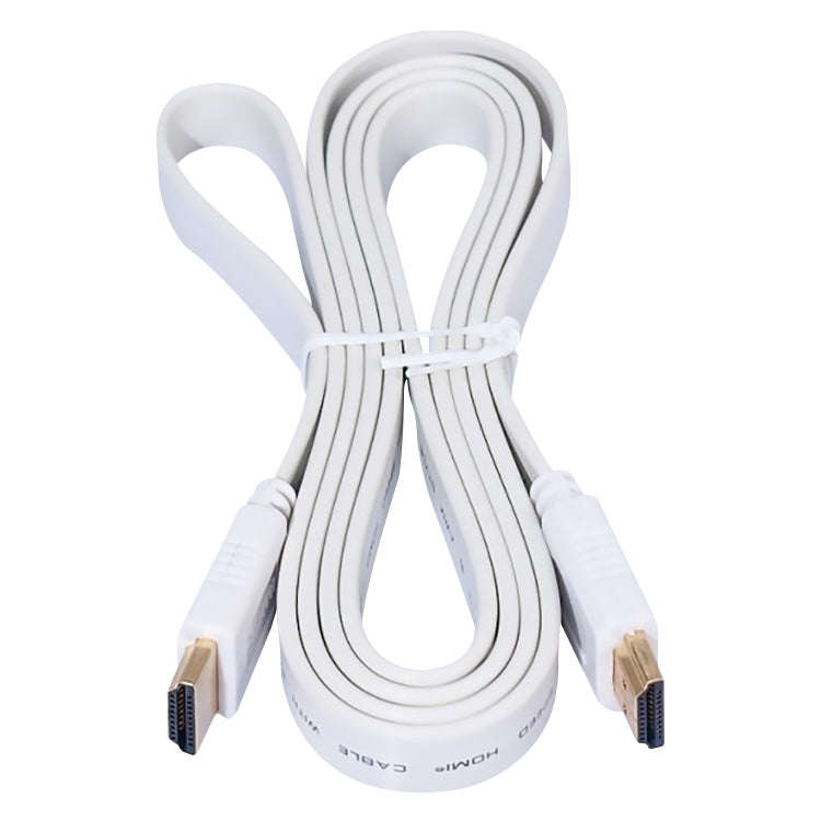 1.5m Gold Plated HDMI to HDMI 19Pin Flat Cable, 1.4 Version, Support HD TV / XBOX 360 / PS3 / Pro...