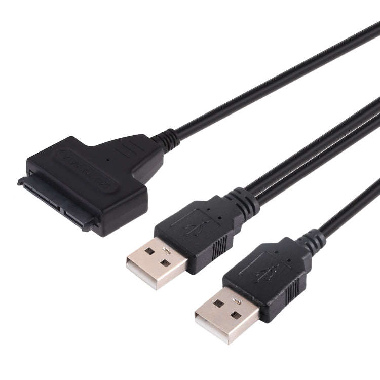 USB 2.0 to 7+15 Pin 22Pin SATA Data Cable Converter Adapter with Box Case for 2.5 / 3.5 Inch Hard...