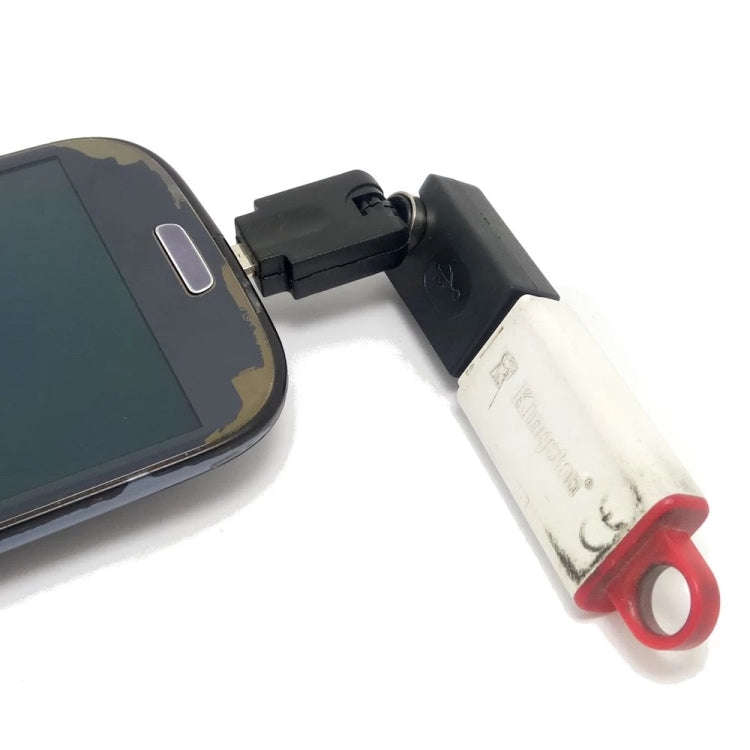 USB 2.0 AM to Mini USB 360 Degree Swivel Adapter(Black)
