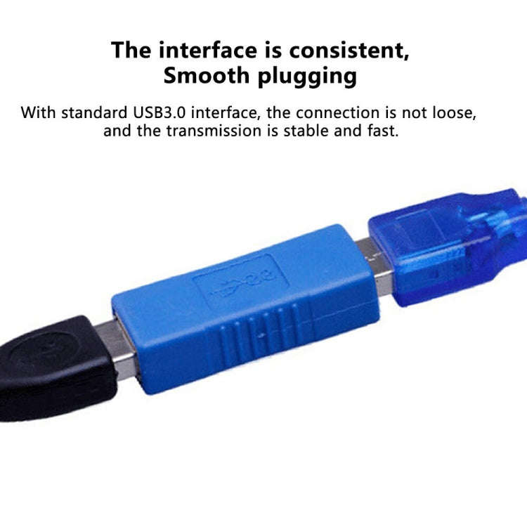 Super Speed USB 3.0 AF to AF Cable Adapter (Blue)