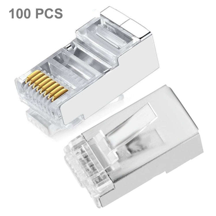 High Quality RJ45 Shielded Plug Cat5 8P8C Lan Connector Network (100 pcs in one packaging , the p...