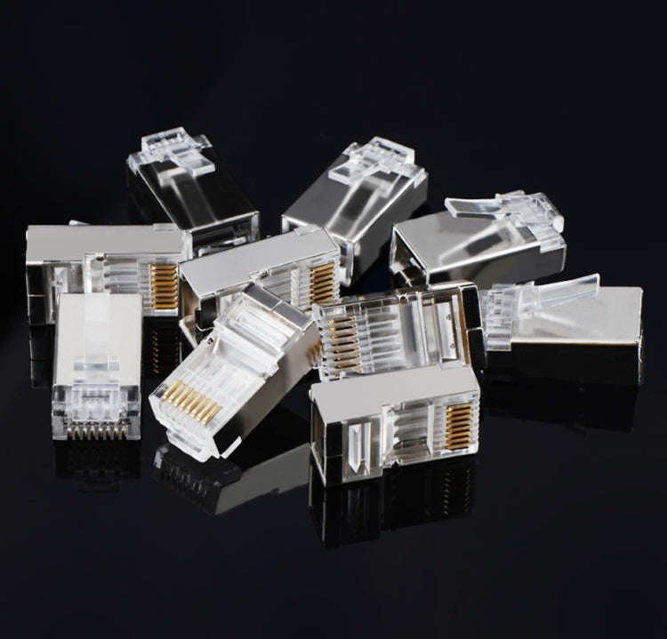High Quality RJ45 Shielded Plug Cat5 8P8C Lan Connector Network (100 pcs in one packaging , the p...